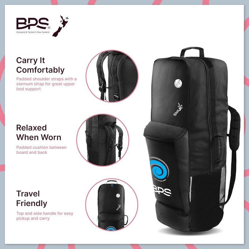 BPS New Zealand Premium Inflatable Paddle Board Bag, ISUP Kayak Bag Travel Backpack Large Capacity Storage Made from Recycled Plastics - Image 1